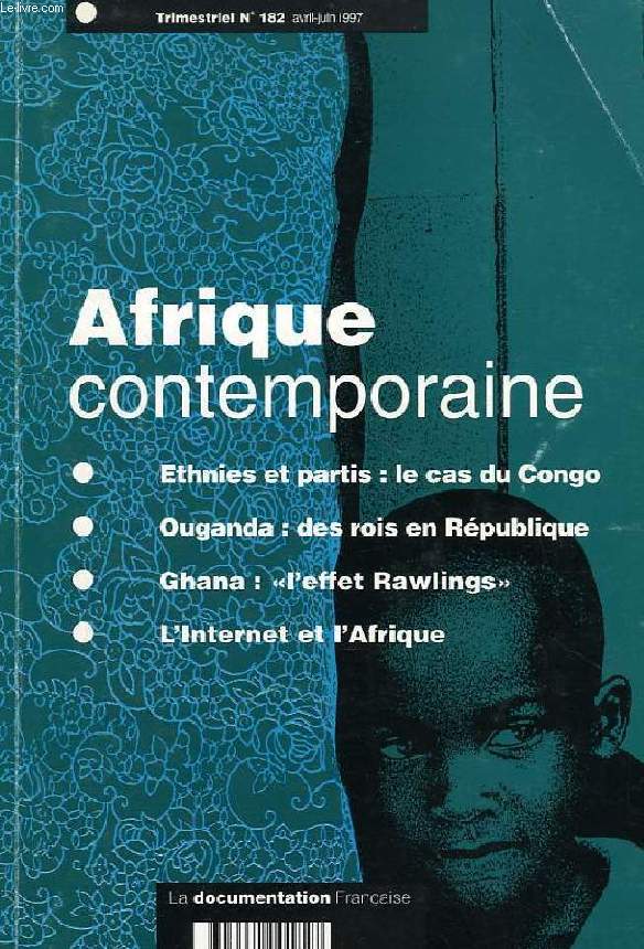 AFRIQUE CONTEMPORAINE, N 182, AVRIL-JUIN 1997