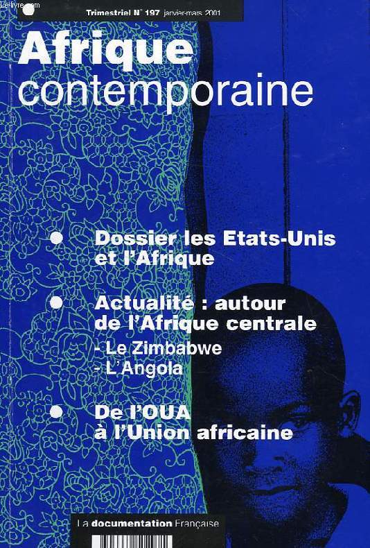 AFRIQUE CONTEMPORAINE, N 197, JAN.-MARS 2000
