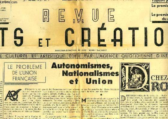 REVUE DES ARTS ET CREATIONS, 2e ANNEE, N.S., N 7, MAI 1947
