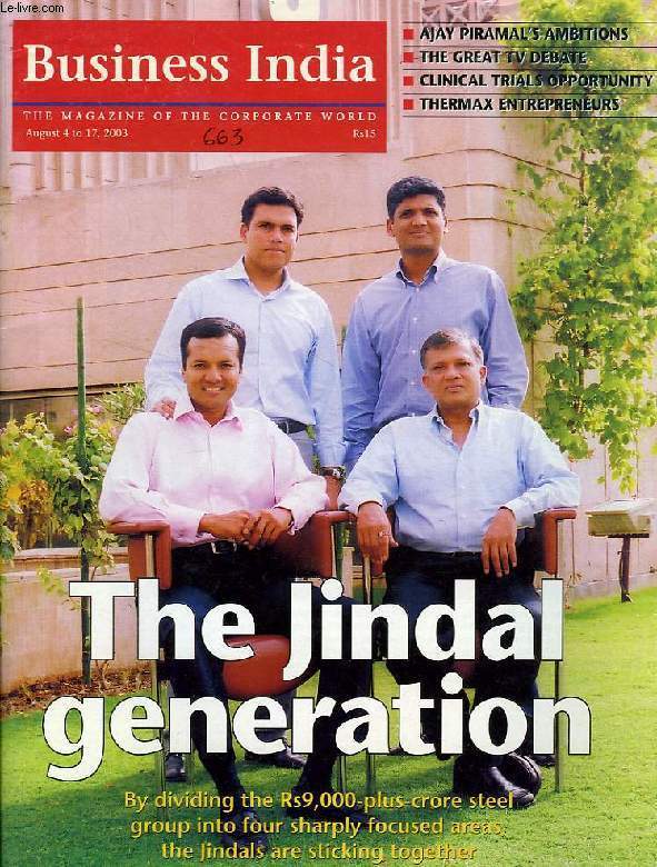 BUSINESS INDIA, AUGUST 4 TO 17, 2003