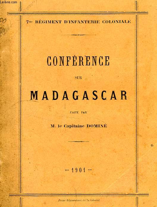 CONFERENCE SUR MADAGASCAR