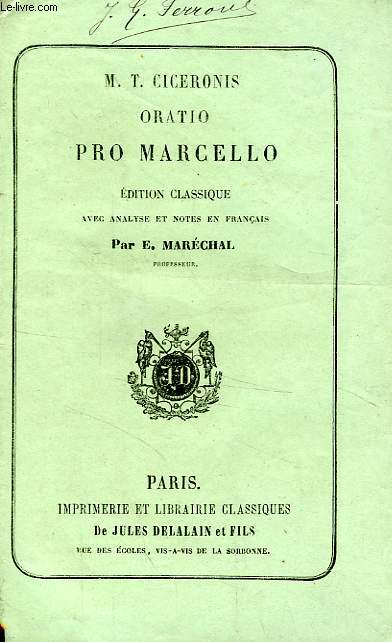 M. T. CICERONIS ORATIO PRO MARCELLO
