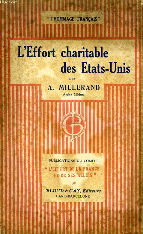 L'EFFORT CHARITABLE DES ETATS-UNIS