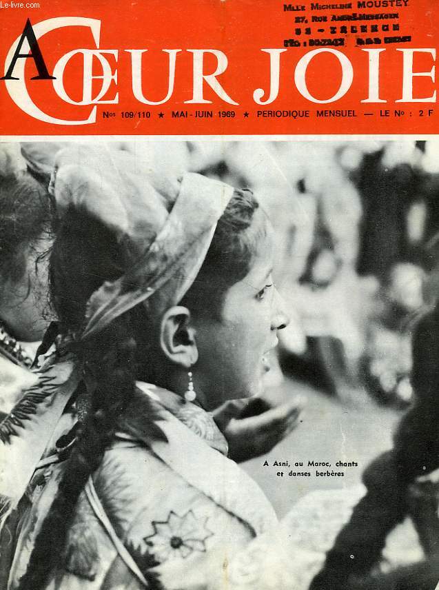 A COEUR JOIE, N 109-110, MAI-JUIN 1969