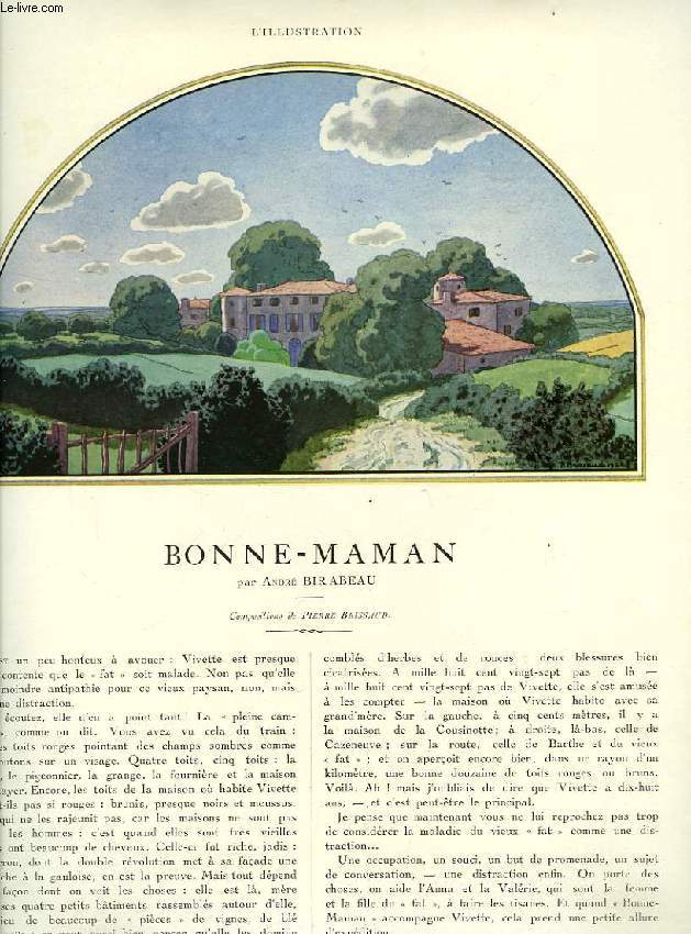 BONNE-MAMAN (EXTRAIT DE L'ILLUSTRATION)