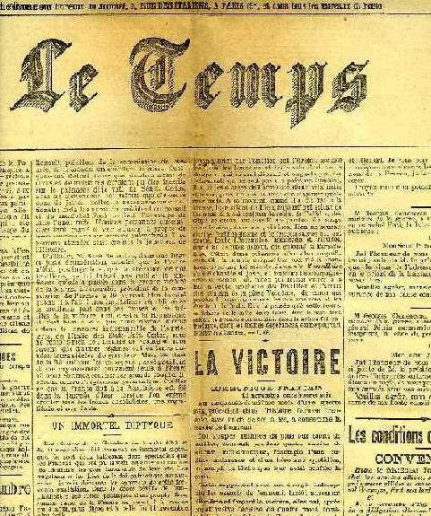 LE TEMPS, N 20948, 13 NOV. 1918