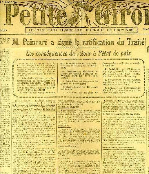 LA PETITE GIRONDE, N 17.270, 15 OCT. 1919