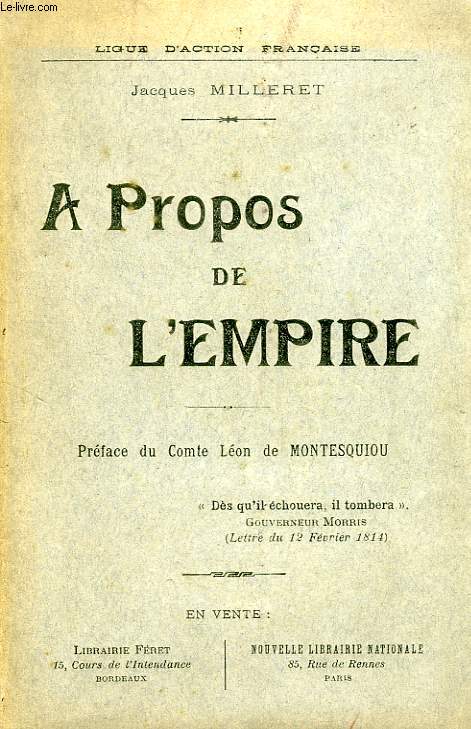 A PROPOS DE L'EMPIRE