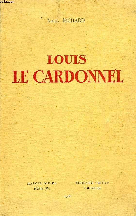 LOUIS LE CARDONNEL