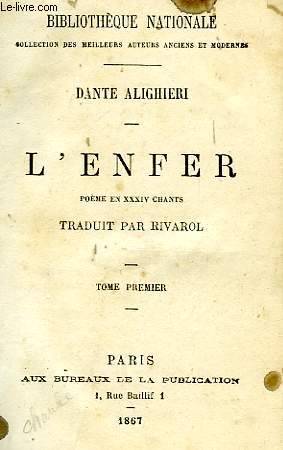 L'ENFER, POEME EN XXXIV CHANTS, TOME I