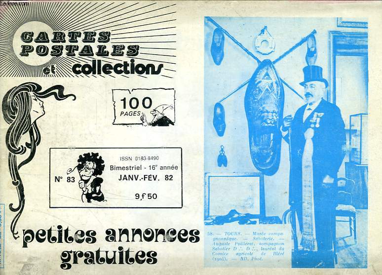 CARTES POSTALES ET COLLECTIONS, N 83, JAN.-FEV. 1982, PETITES ANNONCES GRATUITES