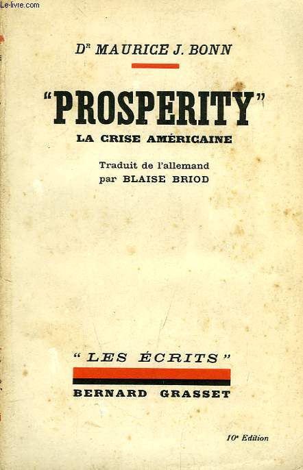 'PROSPERITY', LA CRISE AMERICAINE