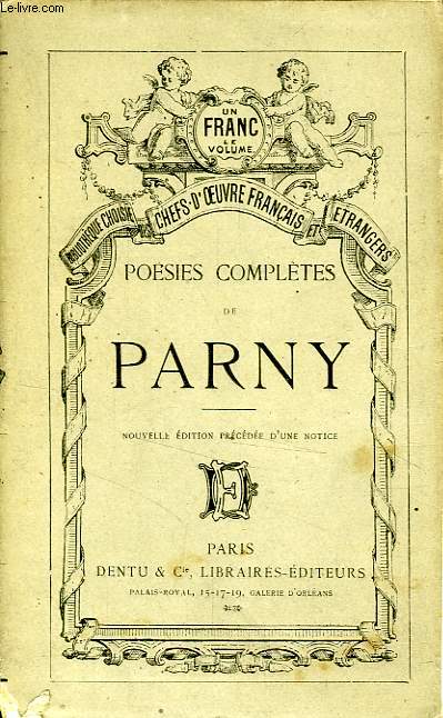 POESIES COMPLETES DE PARNY