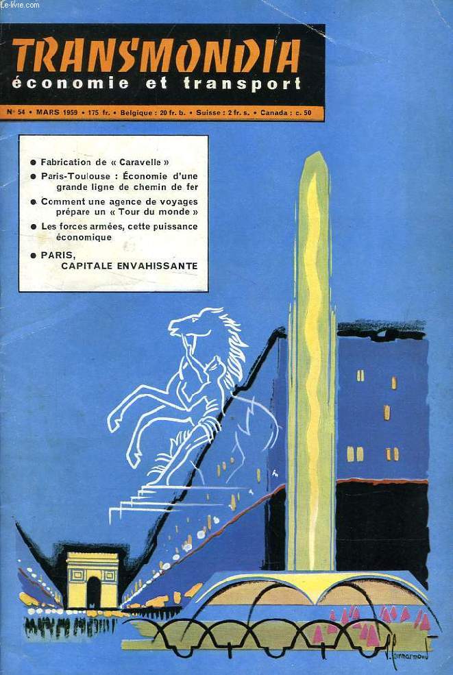 TRANSMONDIA, ECONOMIE ET TRANSPORT, N 54, MARS 1959