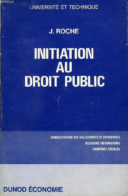 INITIATION AU DROIT PUBLIC