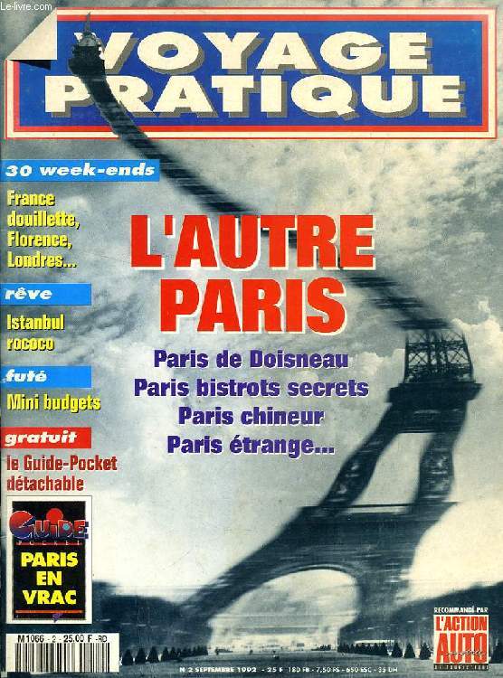 VOYAGE PRATIQUE, N 2, SEPT. 1992, L'AUTRE PARIS