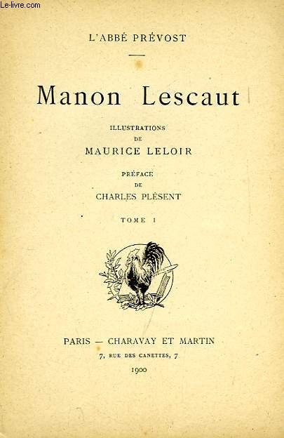 MANON LESCAUT, 2 TOMES