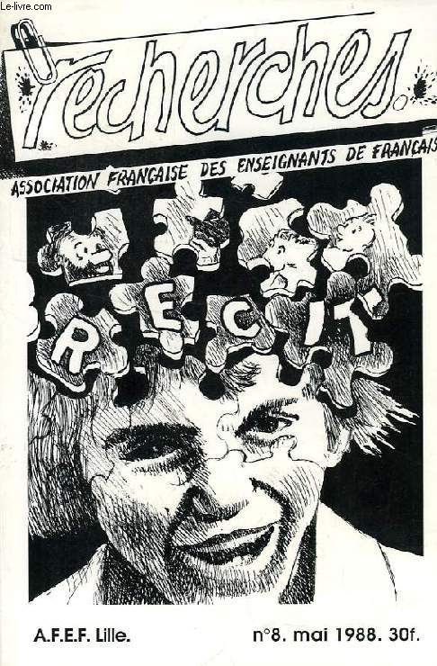 RECHERCHES, N 8, MAI 1988