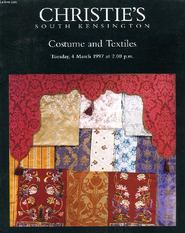 CHRISTIE'S, COSTUME AND TEXTILES (CATALOGUE)