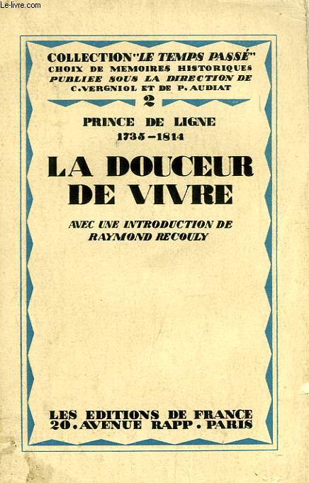 LA DOUCEUR DE VIVRE