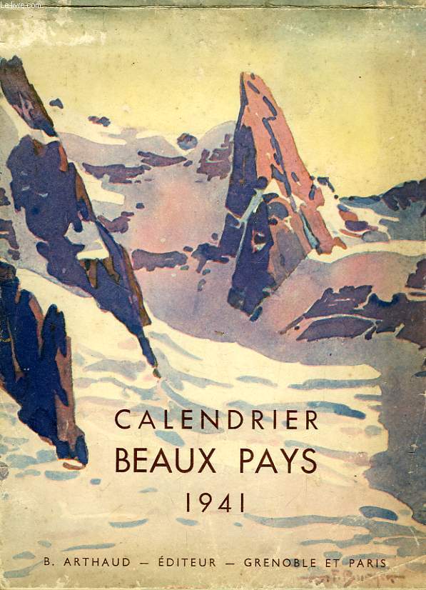 CALENDRIER BEAUX PAYS, 1941