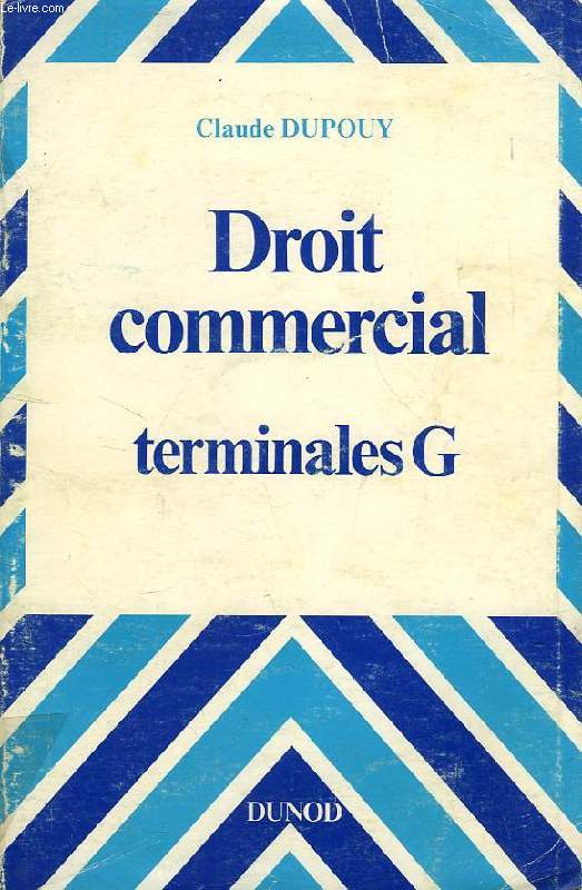DROIT COMMERCIAL, TERMINALES G