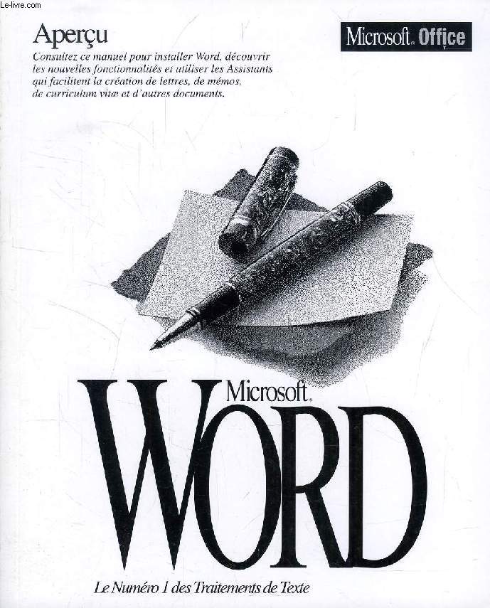 MICROSOFT WORD, VERSION 6.0, APERU