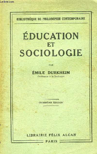 EDUCATION ET SOCIOLOGIE