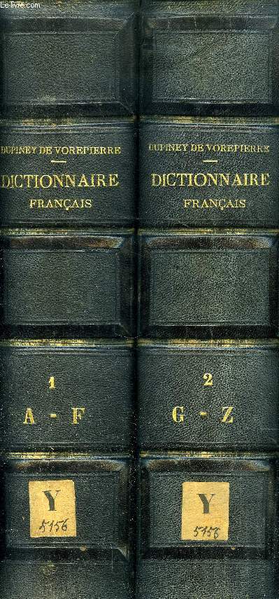 DICTIONNAIRE FRANCAIS ILLUSTRE ET ENCYCLOPEDIE UNIVERSELLE, 2 VOLUMES (A-Z)
