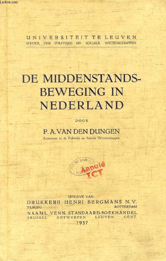 DE MIDDENSTANDSBEWEGING IN NEDERLAND