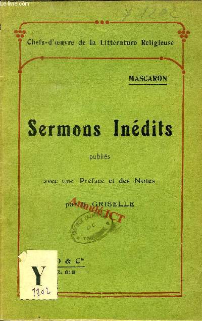SERMONS INEDITS DE MASCARON
