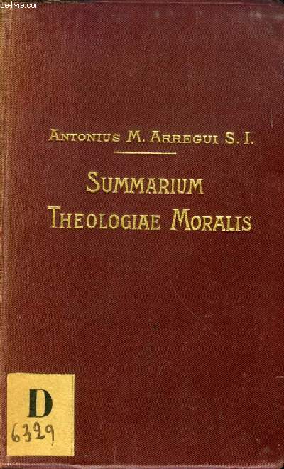 SUMMARIUM THEOLOGIAE MORALIS AD RECENTEM CODICEM IURIS CANONICI ACCOMODATUM