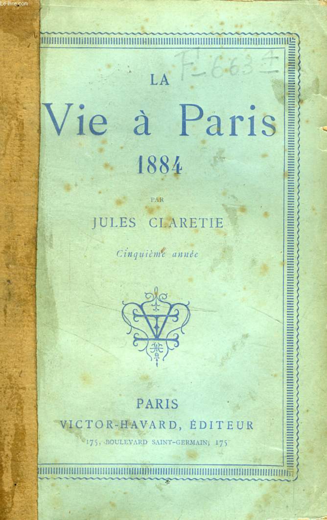 LA VIE A PARIS, 1884, 5e ANNEE