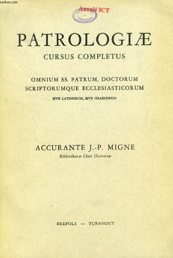PATROLOGIAE CURSUS COMPLETUS, PATROLOGIAE GRAECAE, TOMUS 2, S. CLEMENTIS I, OPERA OMNIA