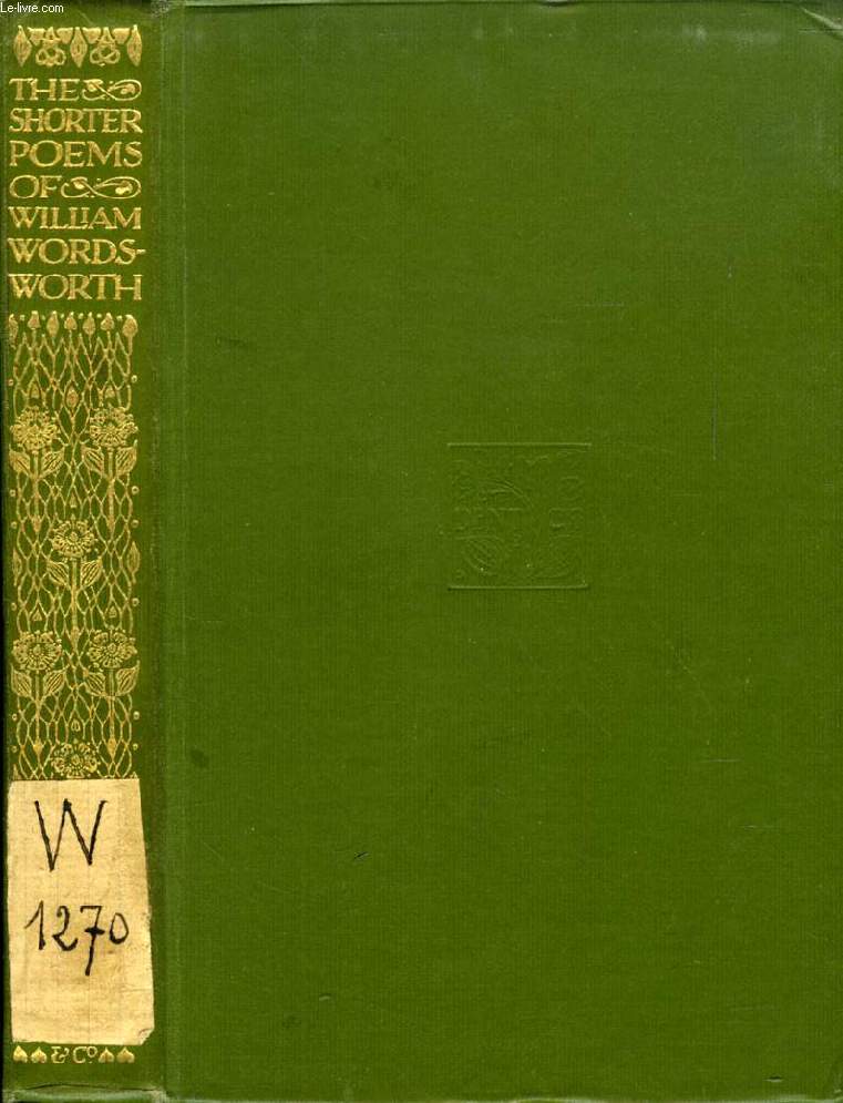 THE SHORTER POEMS OF WILLIAM WORDSWORTH