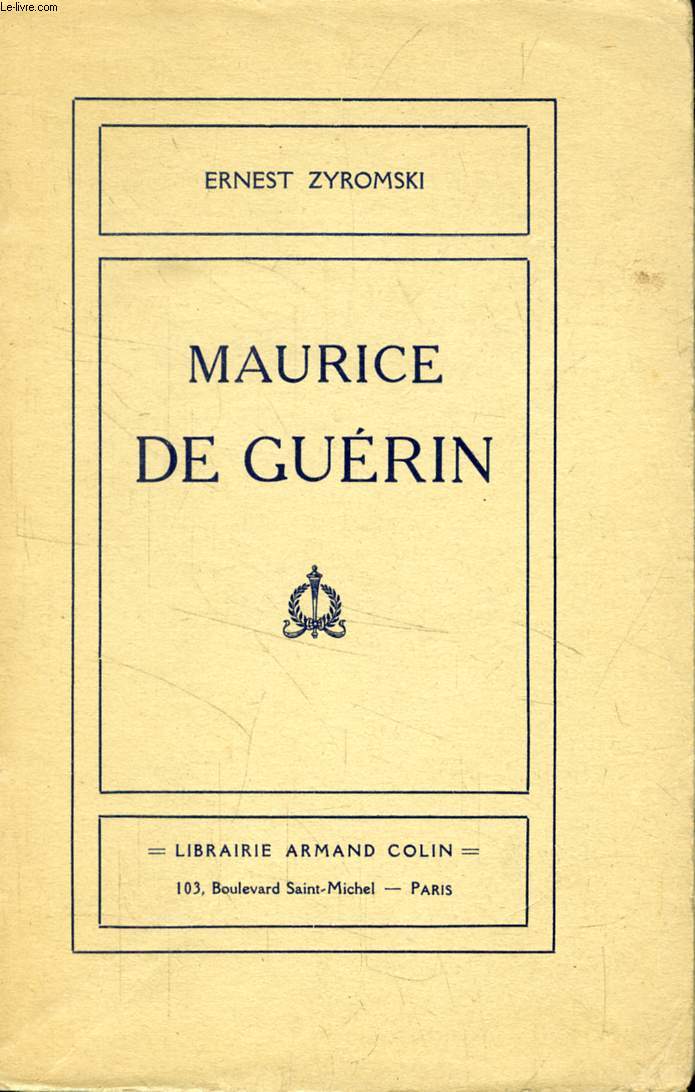 MAURICE DE GUERIN