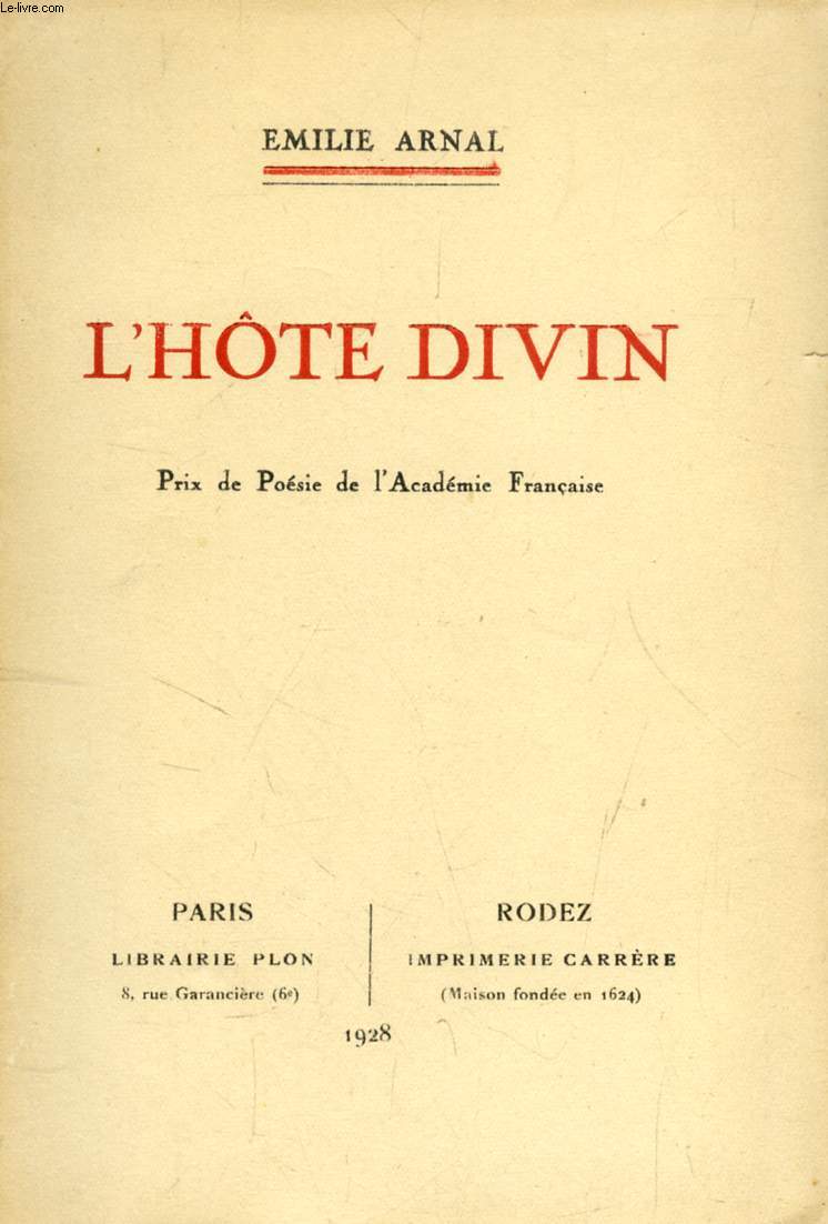 L'HOTE DIVIN