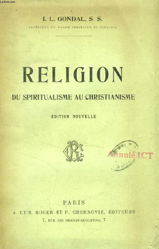 RELIGION, DU SPIRITUALISME AU CHRISTIANISME