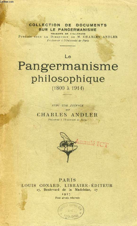 LE PANGERMANISME PHILOSOPHIQUE (1800  1914)