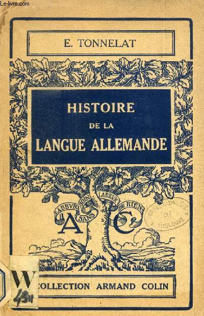 HISTOIRE DE LA LANGUE ALLEMANDE