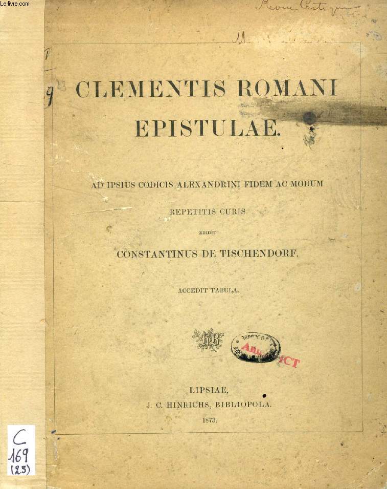 CLEMENTIS ROMANI EPISTULAE