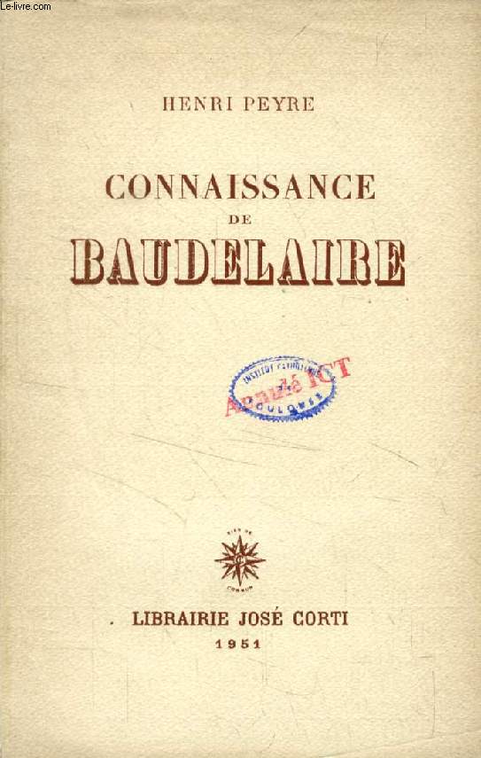CONNAISSANCE DE BAUDELAIRE