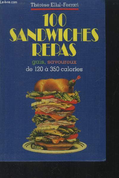 100 sandwiches repas : gaix, savoureux de 120  350 calories
