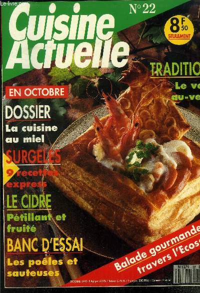 Cuisine actuelle n 22 - Octobre 1992 :