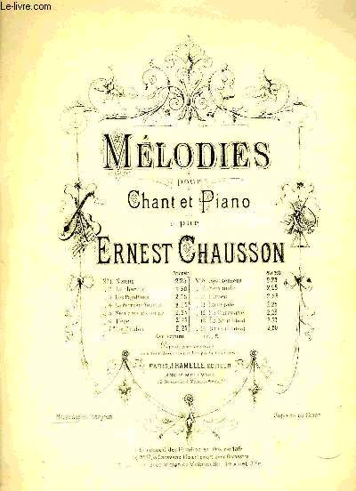 MELODIES POUR CHANT ET PIANO
