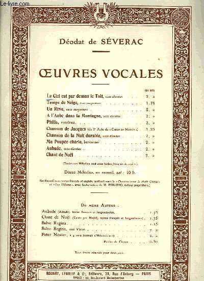 OEUVRES VOCALES
