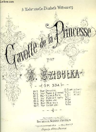 GAVOTTE DE LA PRINCESSE
