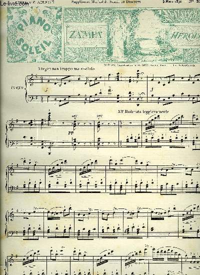 PIANO SOLEIL 5 MARS 1892, N10