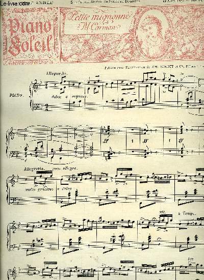 PIANO SOLEIL 12 MARS 1892, N11