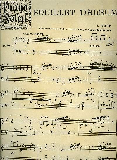 PIANO SOLEIL 23 JUILLET 1893, N4